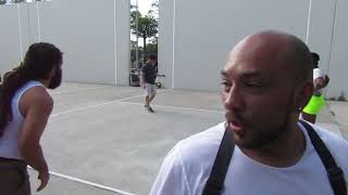 St Johns - Pyramid Side Game - Ruby & Steven vs Moe & Tiko- Filmed By Handball Social 6.19.2026 Section 3 1 Splitting Ruby