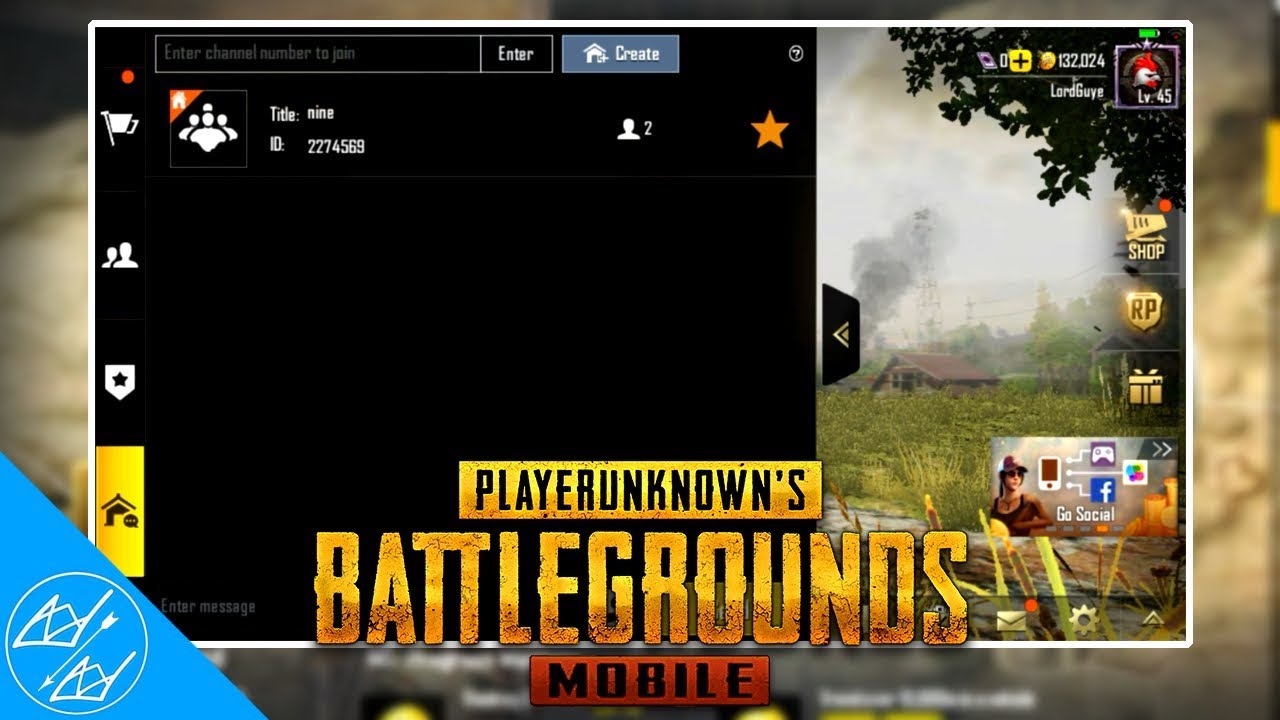 Pubg in chat enter mobile room Create a