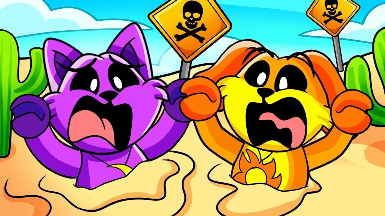 CATNAP and DOGDAY SURVIVE QUICKSAND in ROBLOX!! 😨 - YouTube