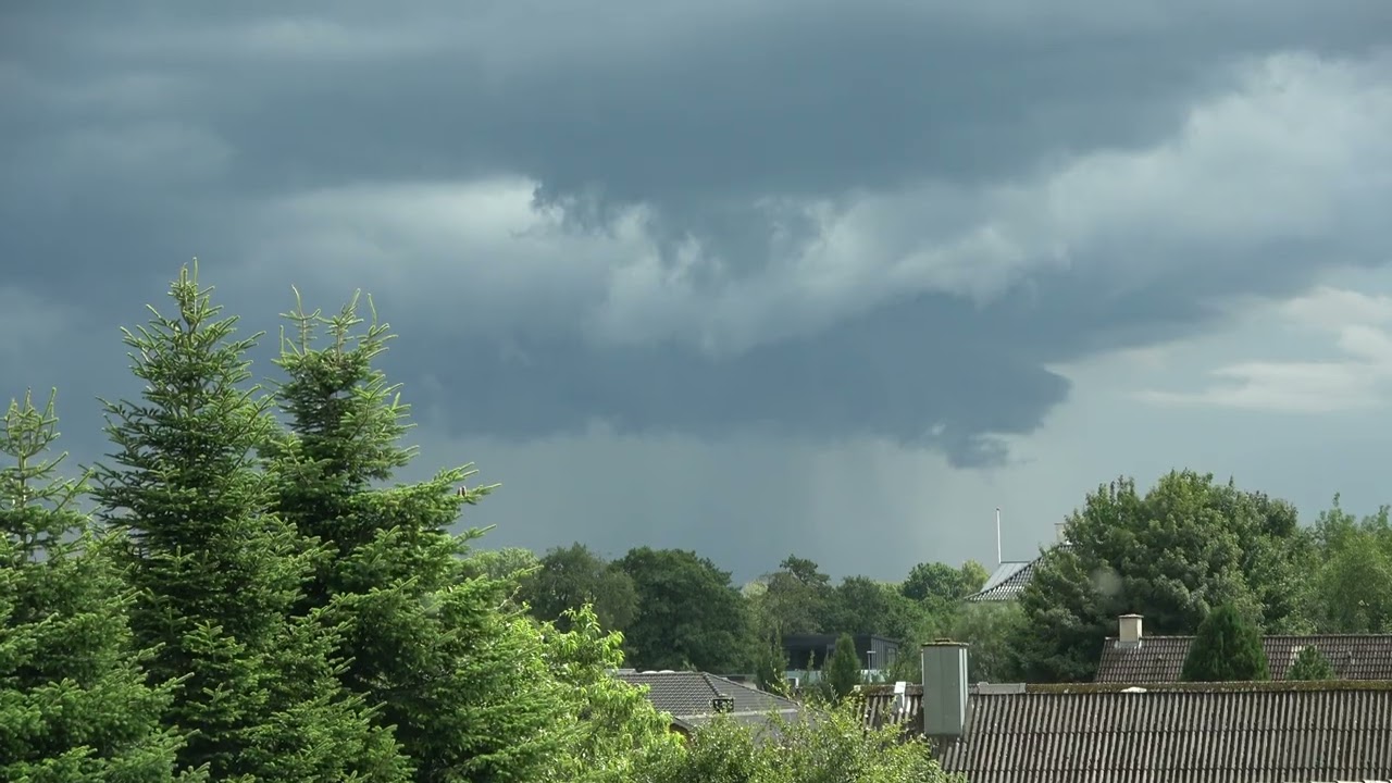 Rain and thunder during wet Summer in Denmark