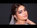 مكياج عروس مكس بين المشمشي والوردي | ليان ناصر