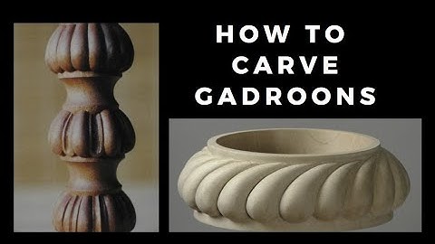 How To Carve Gadroon Moulding