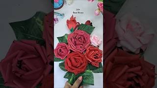 How to make Redrose | fower from paper #craft #shorts #flowers #howto #diy #crafter #rose #origami – Mona art
