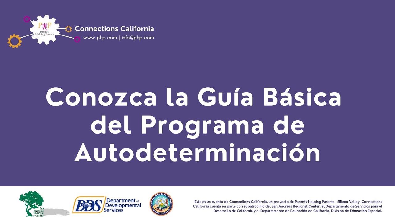 Conozca la Guía Básica del Programa de Autodeterminación