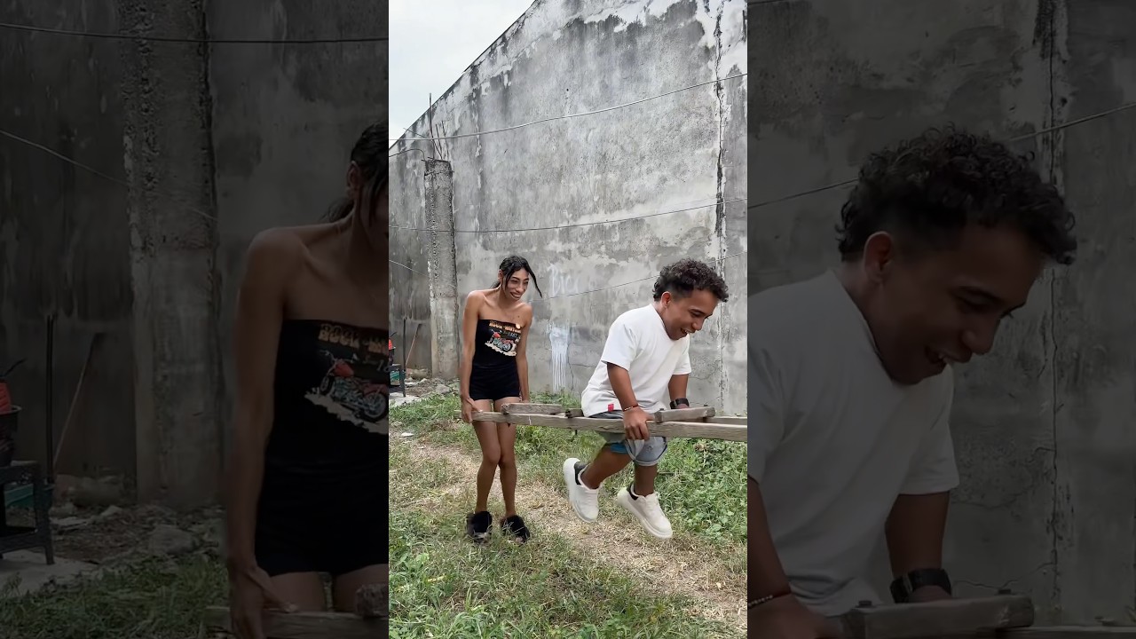 La escalera y el chiquito 🤣