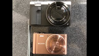 【コンデジ比較】 PanasonicルミックスTZ-85/ SONY  サイバーショット DSC-WX300　橋の上をジョグと散歩してコンパクトデジタルカメラで手ぶれ補正オートモードなど動画撮り比べ