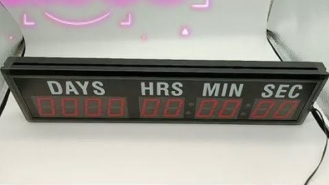 AZOOU 1 inch 9Digits LED Event Timer Countdown up Clock Review, Average small countdown timer…