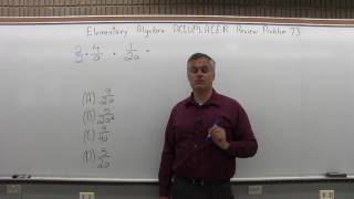 ACCUPLACER Review: Elementary Algebra Problem 73 - Mathematics with Dan Avedikian