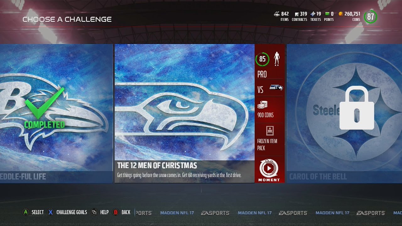 Madden NFL 17 | MUT Ultimate Freeze Arctic Conditions Challenge #4 | The 12 Men of Christmas