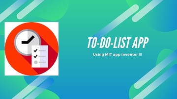 MIT app inventor to do list