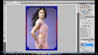 how to make frame fancy border edge in adobe photoshop Part 1
