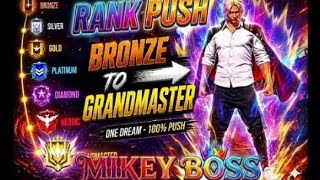🔴 RANK PUSH ON LIVE MIKEYBOSS|| Road To 1M LEST GO #freefirelive #shortfeed #femalegamer #guildtest