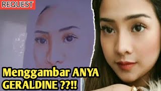 Menggambar Anya Geraldine Dengan Pensil