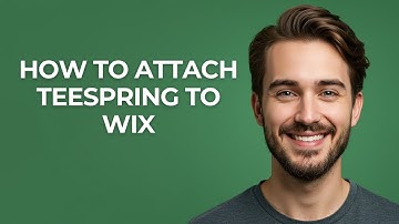 How to Attach Teespring to Wix - GUIDE!