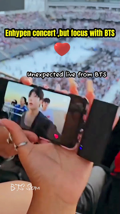 In Enhyphen concert, armies are watching BTS live #bts #shorts