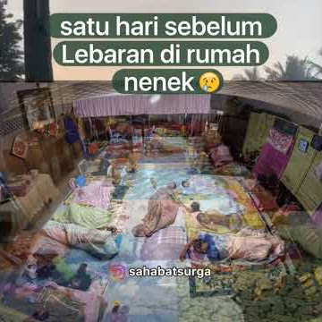 malam lebaran tidur rumah nenek
