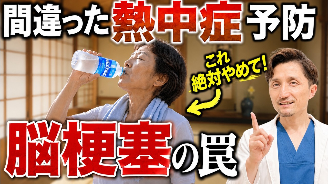 【危険】最悪、脳梗塞になる。正しい熱中症予防と水分の摂り方を、内科医が本気で解説