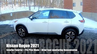 Nissan Rogue 2021 SV AWD | ProPilot mode | Blind Spot Warning