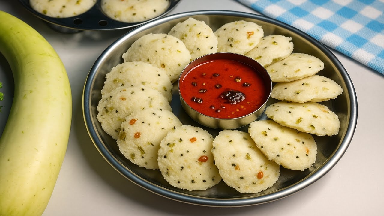 మినపప్పు లేకుండా సొరకాయ ఇడ్లీ రవ్వతో వెజిటబుల్ ఇడ్లీ చేయండి.టేస్ట్👌ఉంటాయి/Lauki idli/సొరకాయ ఇడ్లీ