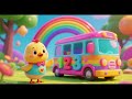 Baby Chick and Toy Bus Rainbow Numbers | Nursery Rhymes & Kids Songs