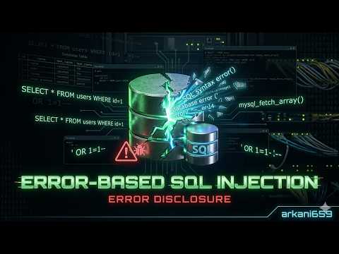 Error-Based SQL Injection in Action | Web Hacking Walkthrough