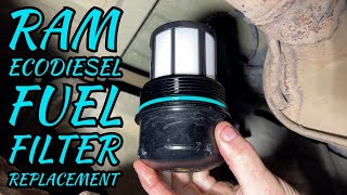 Ram 1500 EcoDiesel Fuel Filter Change HowTo