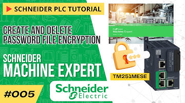 How to Make PLC Project File Encryption Password | Schneider Machine Expert (TM251)