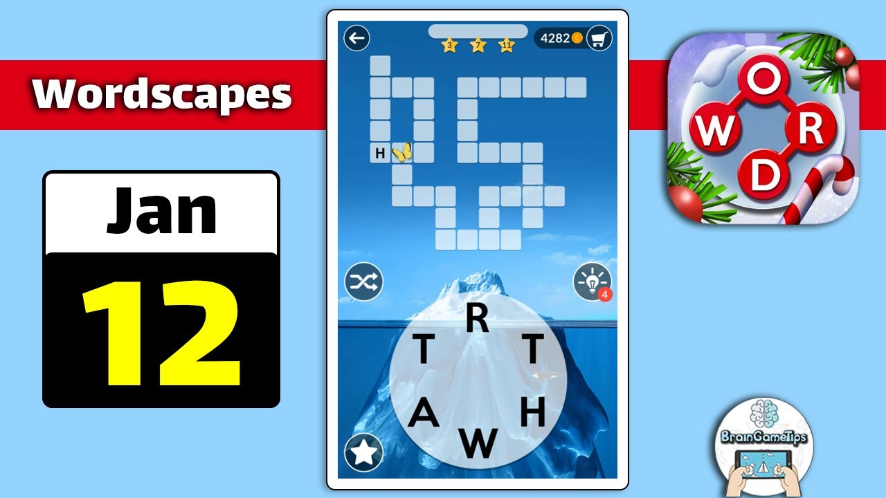 Wordscapes - January 12 2021 Daily Puzzle Answer