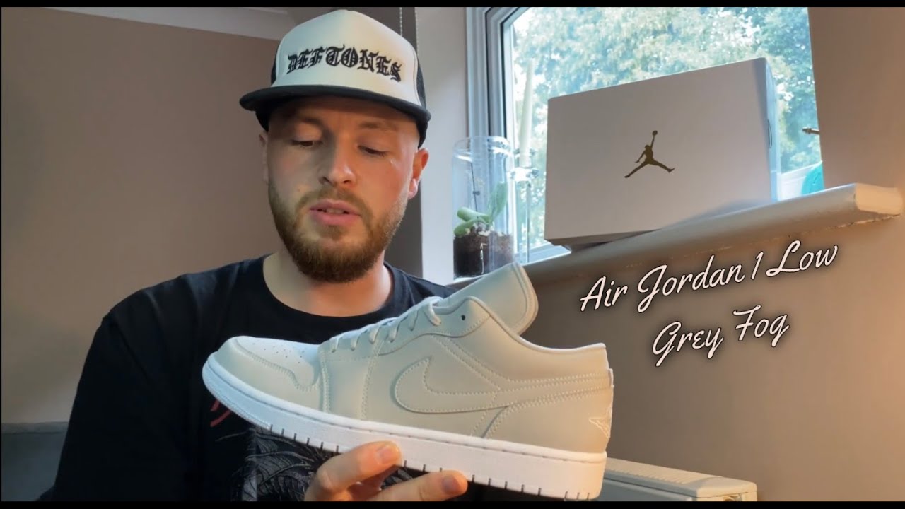Nike Air Jordan 1 Low Triple White Fog Grey ジョーダン 1 AIR JORDAN 1 LOW GREY FOG Review / on feet - wmns releases