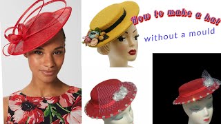 How to make a fascinator | How to make a hat without a mould
