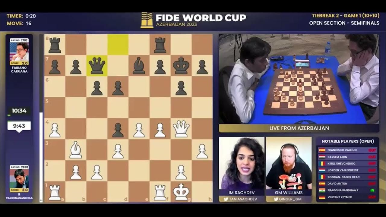 Pragg advances into semi finals of the FIDE World Cup Chess