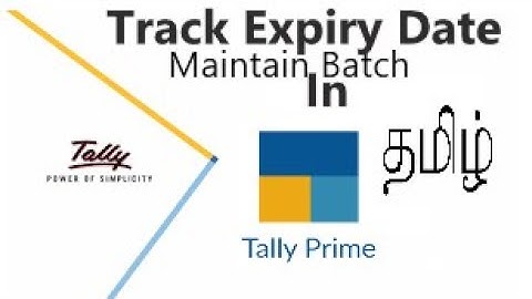 Batch Wise Details in TallyPrime | Expiry Date Reports In TallyPrime