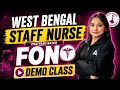 West Bengal Staff Nurse 2026 | West Bengal Staff Nurse FON Demo Class | By Parveen Ma'am