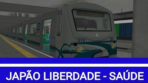 #OPENBVE Linha 1- Azul, Trecho entre Japão - Liberdade e Saúde | Tue Frota G
