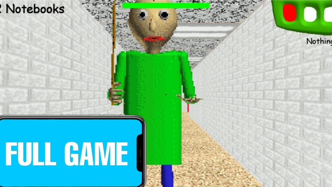 Baldi's Basics in Education and Learning | MOBILE | FULL GAME | NO ...