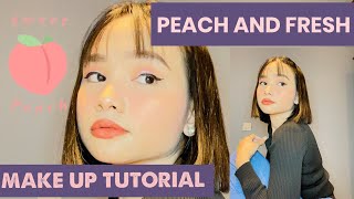 Peach And Fresh Looking Make Up Goodbye Haggard Look
