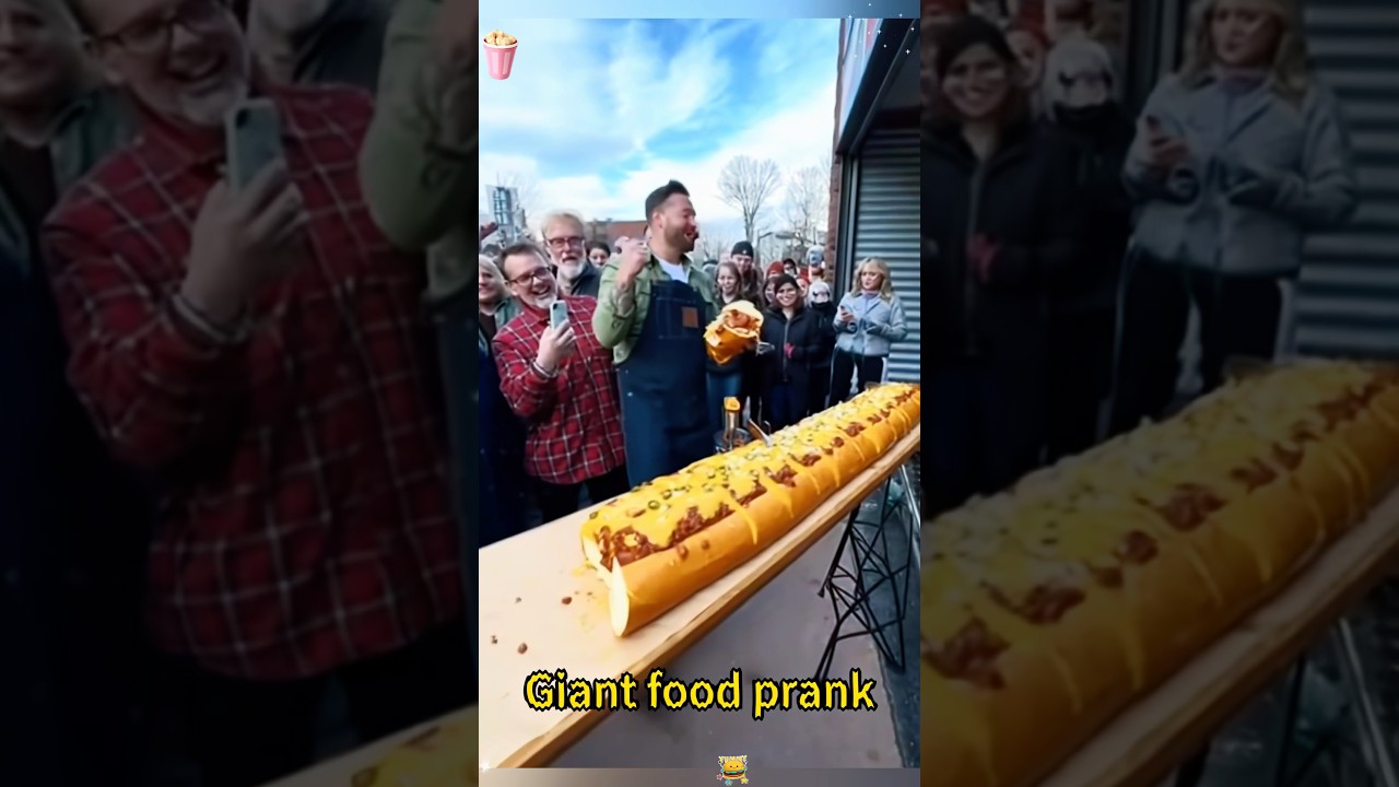 Giant food prank🤣🤣🤣