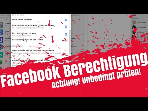 Achtung! Facebook Berechtigungen Prüfen! Facebook Login und Verknüpfungen Check