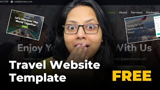 Travel Website Template using HTML CSS and JavaScript 🤯 | DesignWithRehana