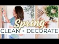 🌸SPRING CLEAN AND DECORATE WITH ME 2022! Realistic Cleaning Motivation + Sprucing Up The New House!