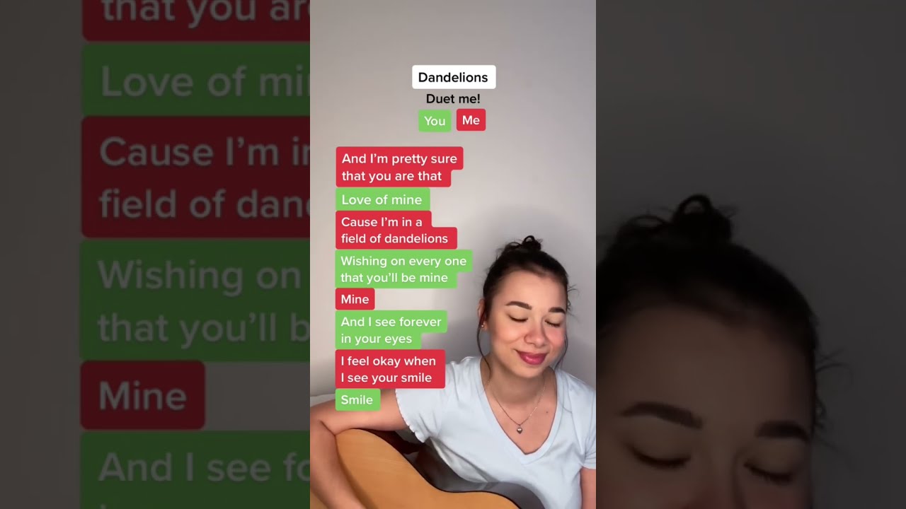 Dandelions Ruth B Duet Karaoke Ruthb