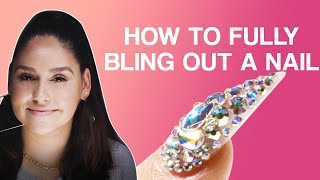 Full Bling Nail With Diamond Gel | Nail Tutorial and Education | V Beauty Pure