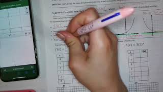 Graphing Exponential Function Notes - Category 5