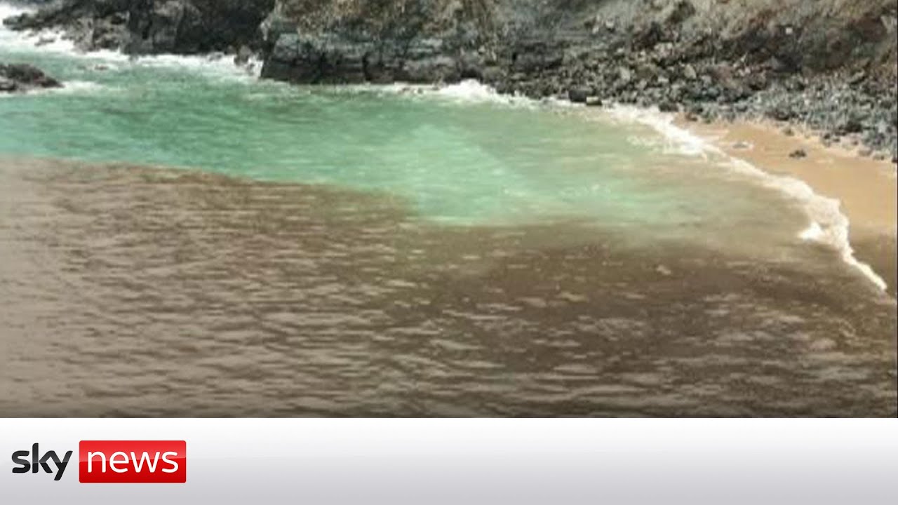 Massive sewage spill filmed at St Agnes beach in Cornwall YouTube