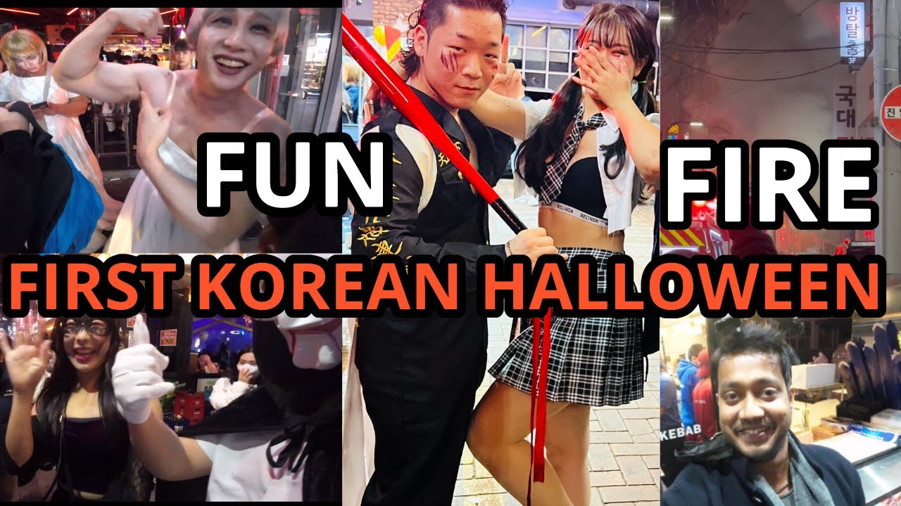 HALLOWEEN IN KOREA🇰🇷🔥 FUN BUT DANGEROUS. halloweenkills korea