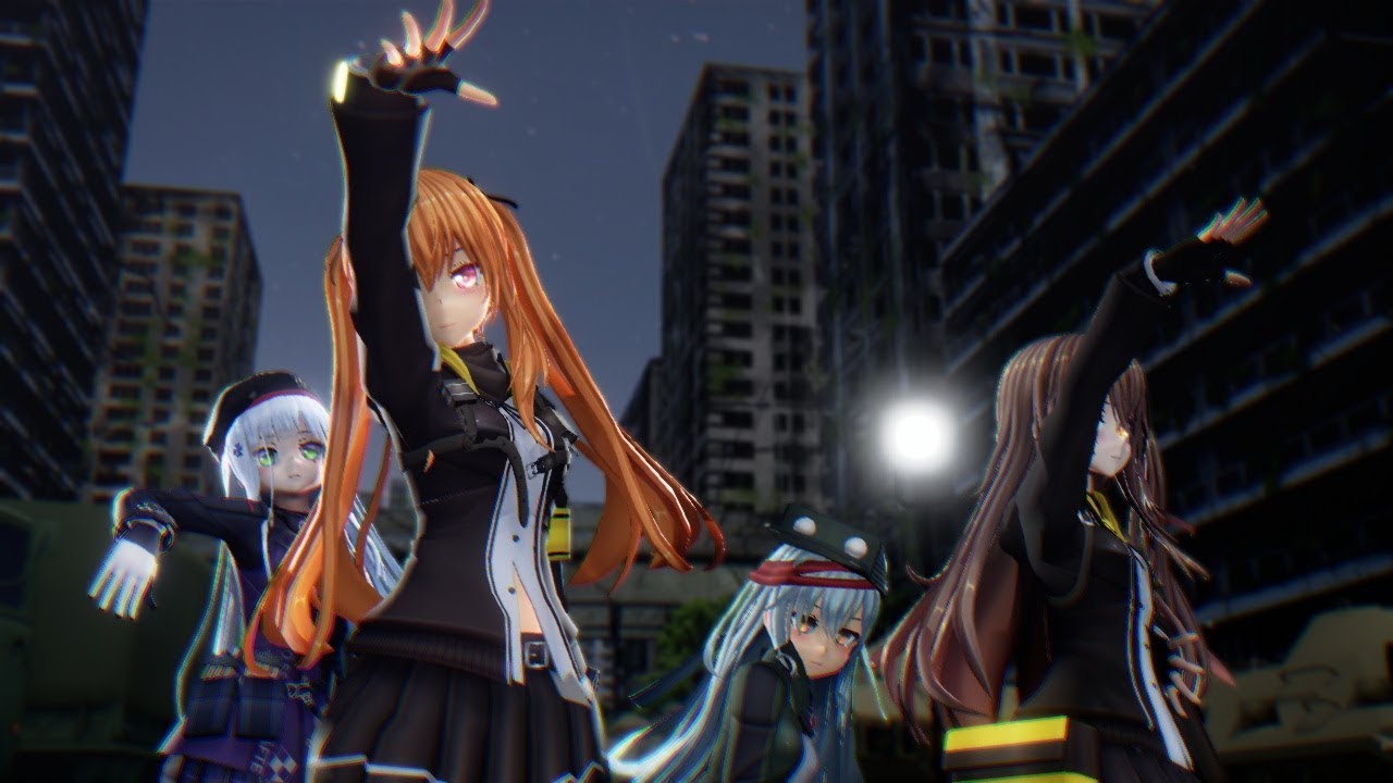 【ドルフロMMD】404 Not Found(404小隊)で『Bad ∞ End ∞ Night』【Girls' Frontline/少女前線】