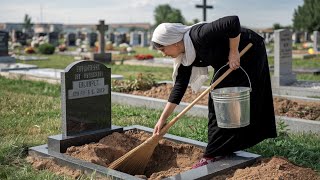 She Was Cleaning Her Husband’s Grave When She Saw a Hole—What She Discovered Was Unbelievable...