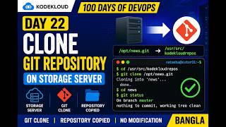 Day 22: Clone Git Repository on Storage Server | Git Clone Tutorial | KodeKloud 100 Days DevOps