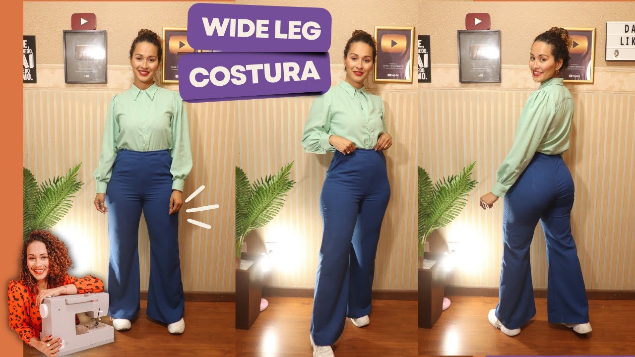 Calça Wide Leg COSTURA | Dayse Costa