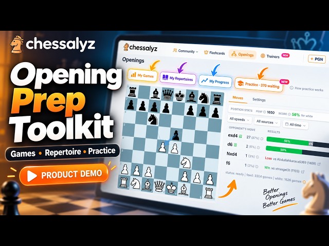 Complete Chess Opening Prep: Analyze Games, Build a Repertoire